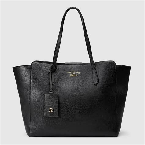 gucci swing small leather tote|genuine gucci tote bags.